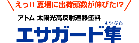 アトム 太陽光高反射遮熱塗料 エサガード隼