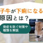 子牛が下痢になる原因とは？発症を防ぐ対策や種類を解説